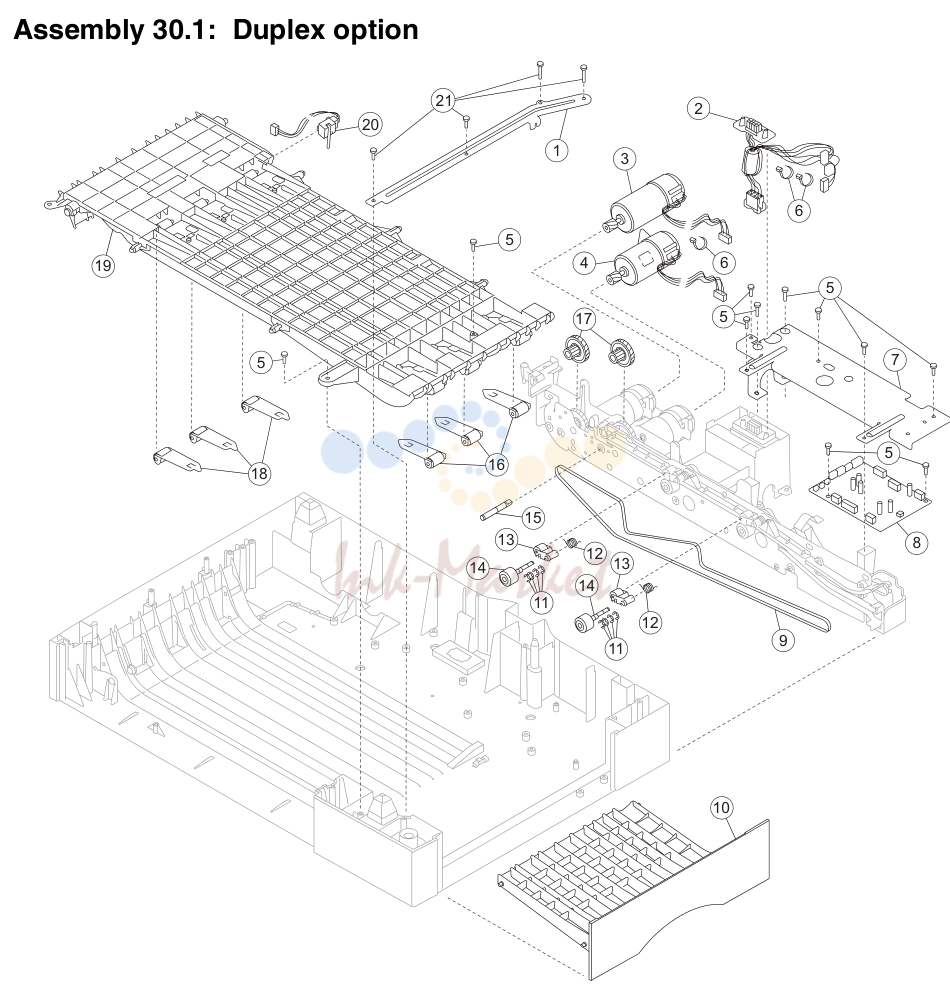 20. Assembly 30.1: Duplex option