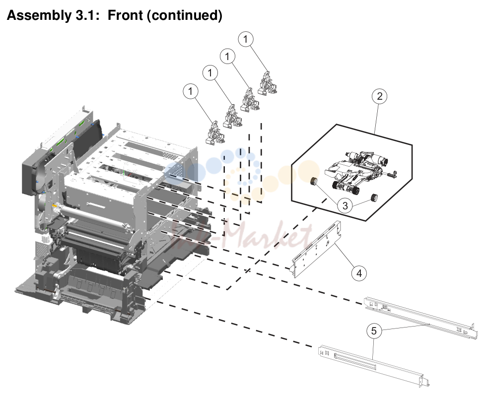 3. Assembly 3.1: Front (continued)