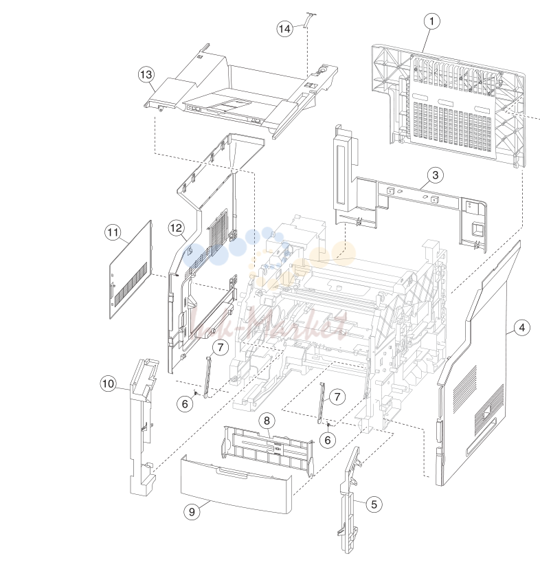 2. Assembly 1: Covers (MX71x)