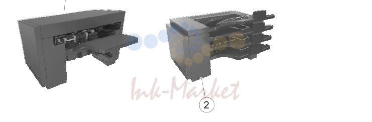 24. Assembly 27: Output options (MX810, MX811, and MX812)