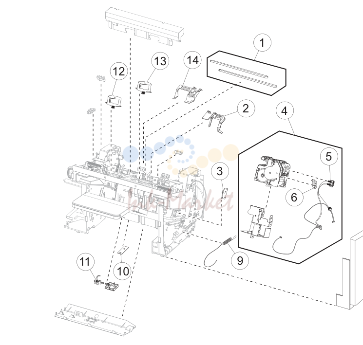 26. Assembly 29: Staple finisher option 2