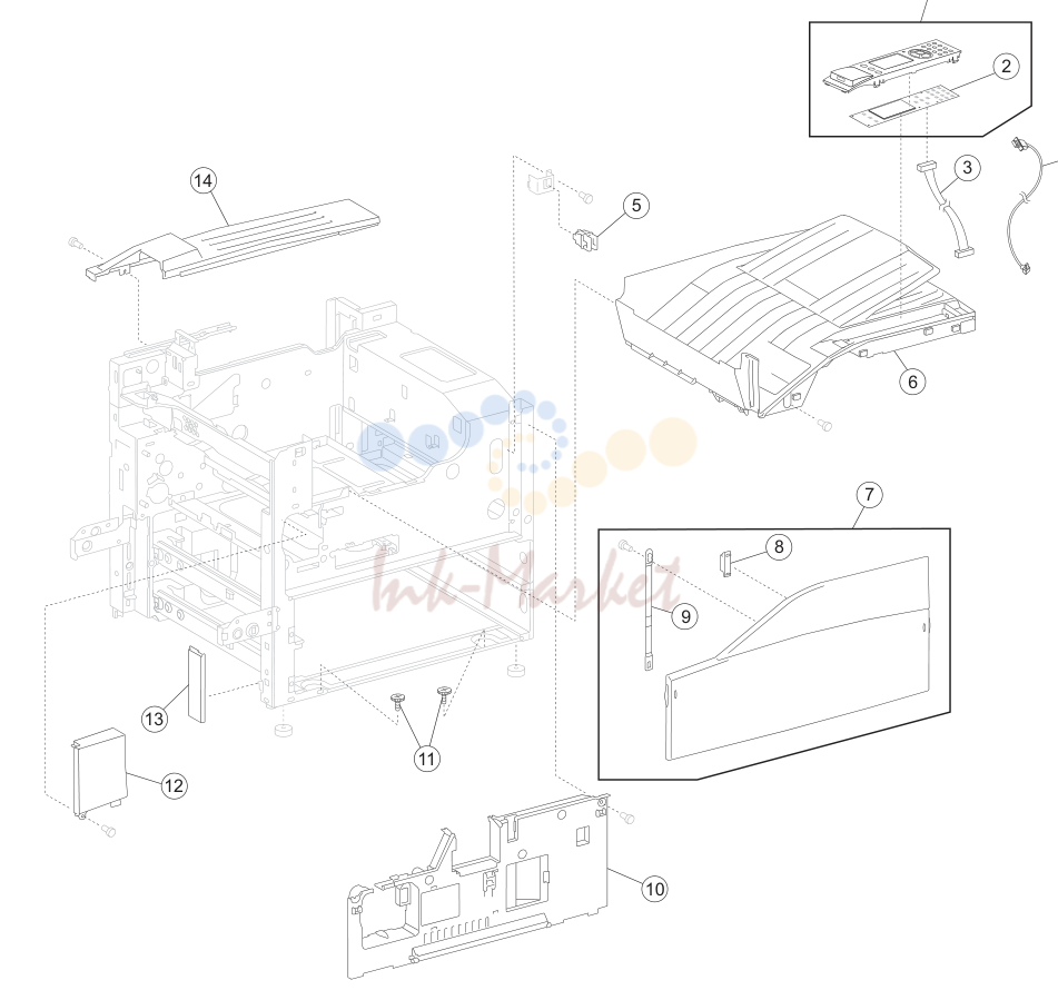 1. Assembly 1: Covers and operator panel (1 of 2)
