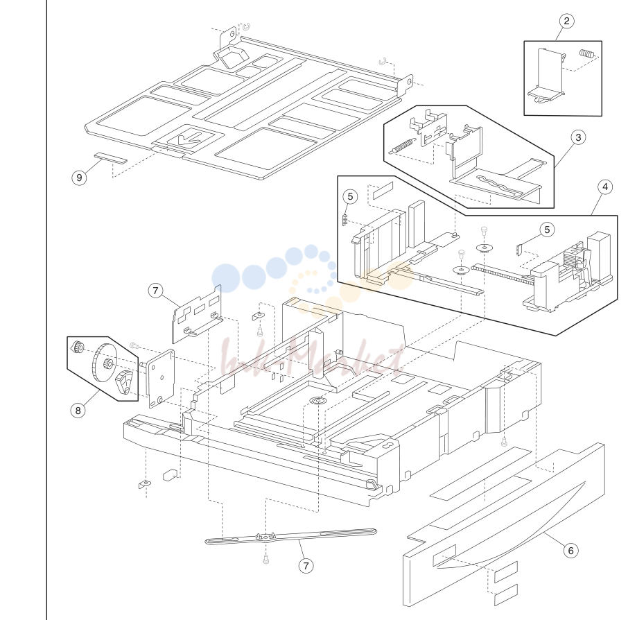 5. Assembly 5: Media tray