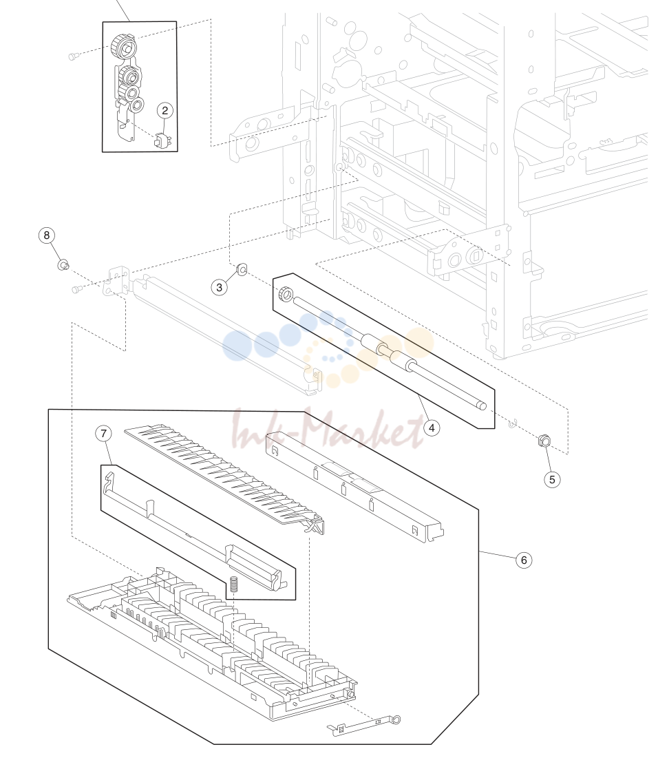 8. Assembly 8: Left lower door and transport