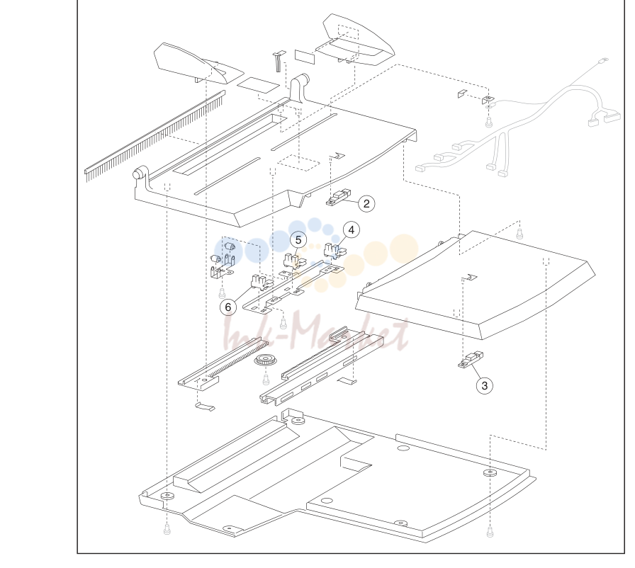 31. Assembly 30: ADF document tray