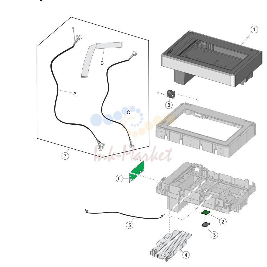 9. Assembly 10: Flatbed scanner