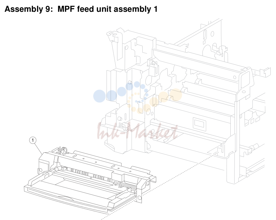 3. Assembly 9: MPF feed unit assembly 1