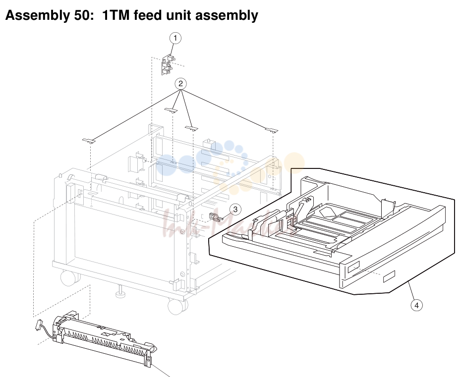 17. Assembly 50: 1TM feed unit assembly