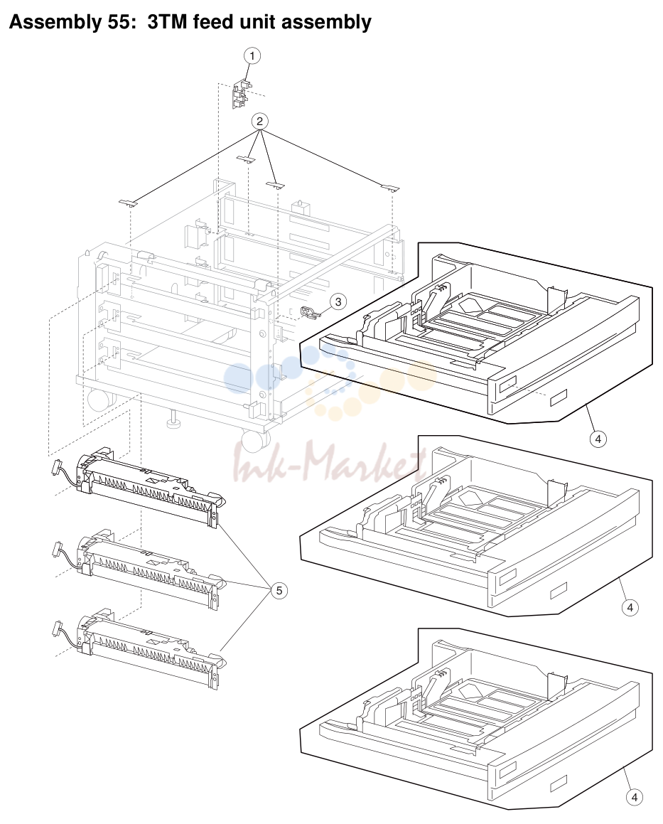 21. Assembly 55: 3TM feed unit assembly