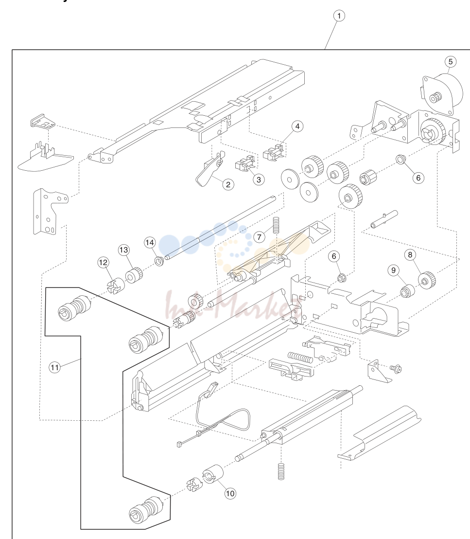 22. Assembly 56: 3TM media feed unit