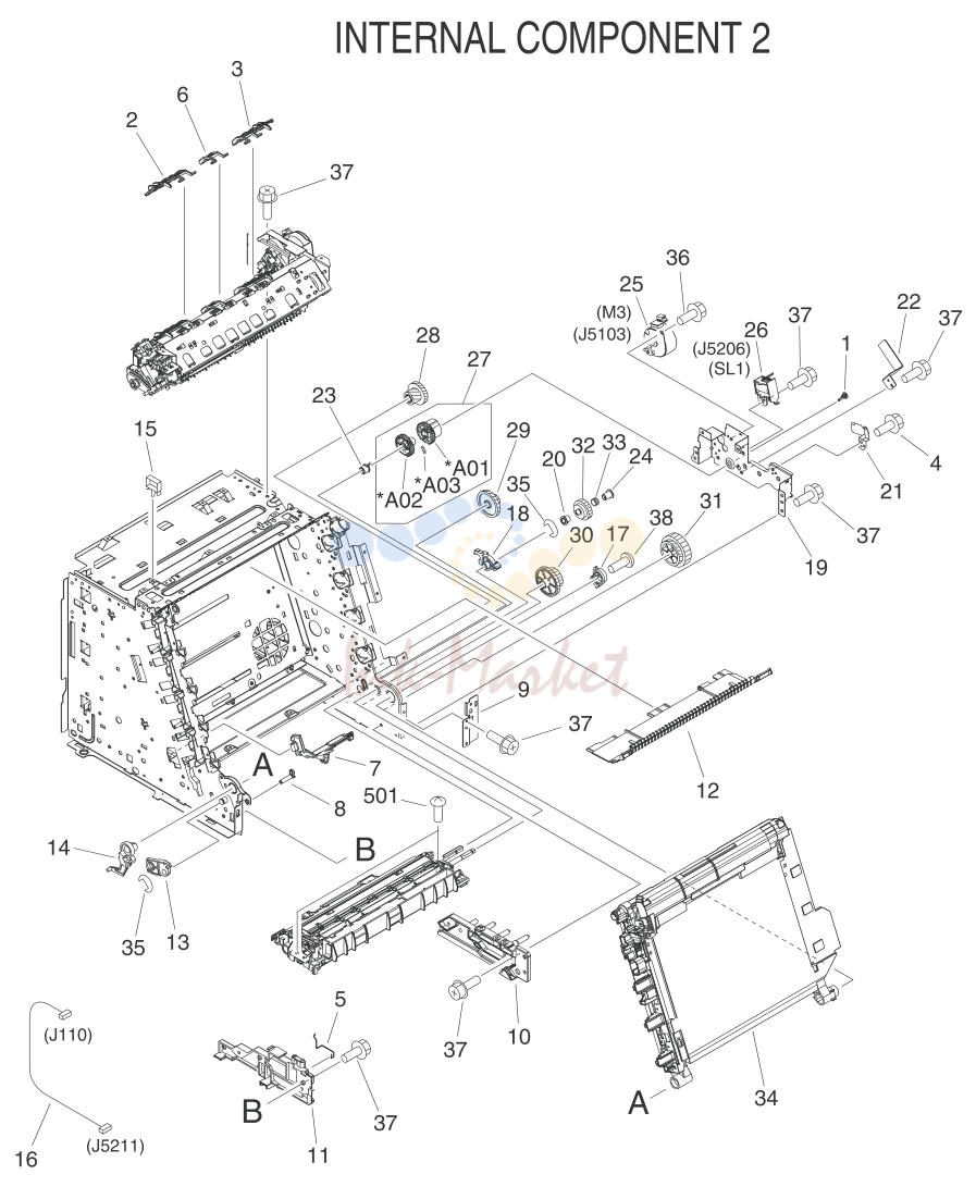 5. Figure 7-6 Internal components (2 of 3)