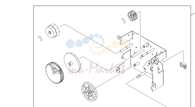 11. 500-sheet feeder drive assembly