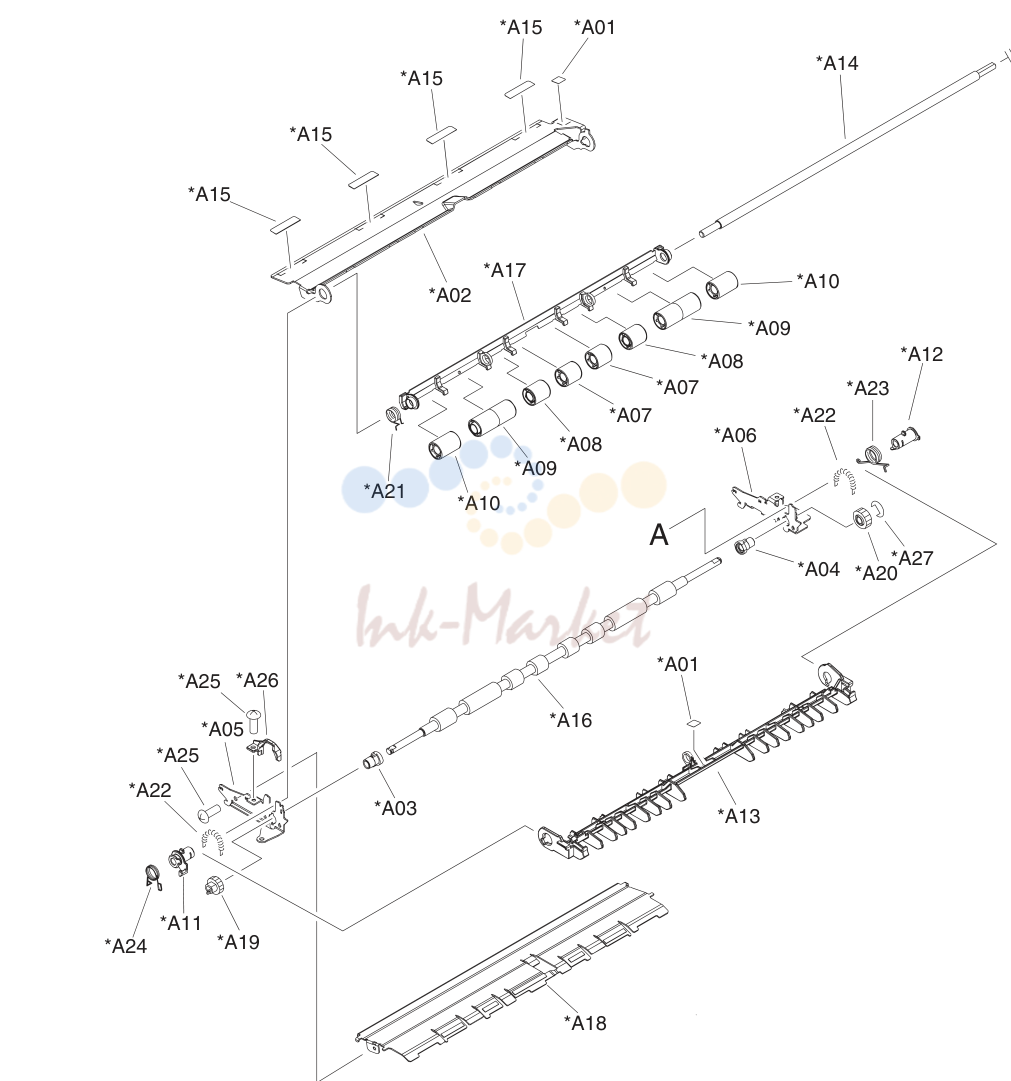 23. Registration assembly (print engine)
