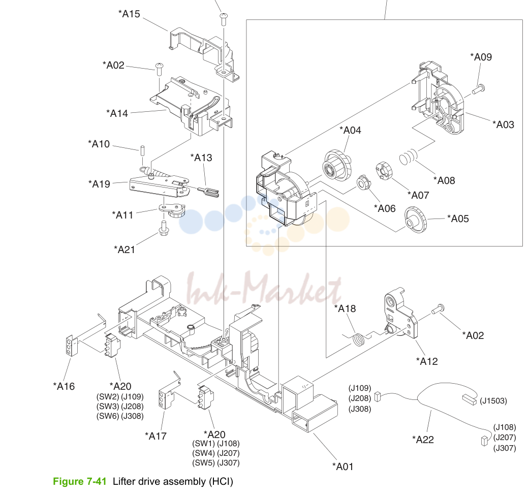 28. Lifter drive assembly (HCI)