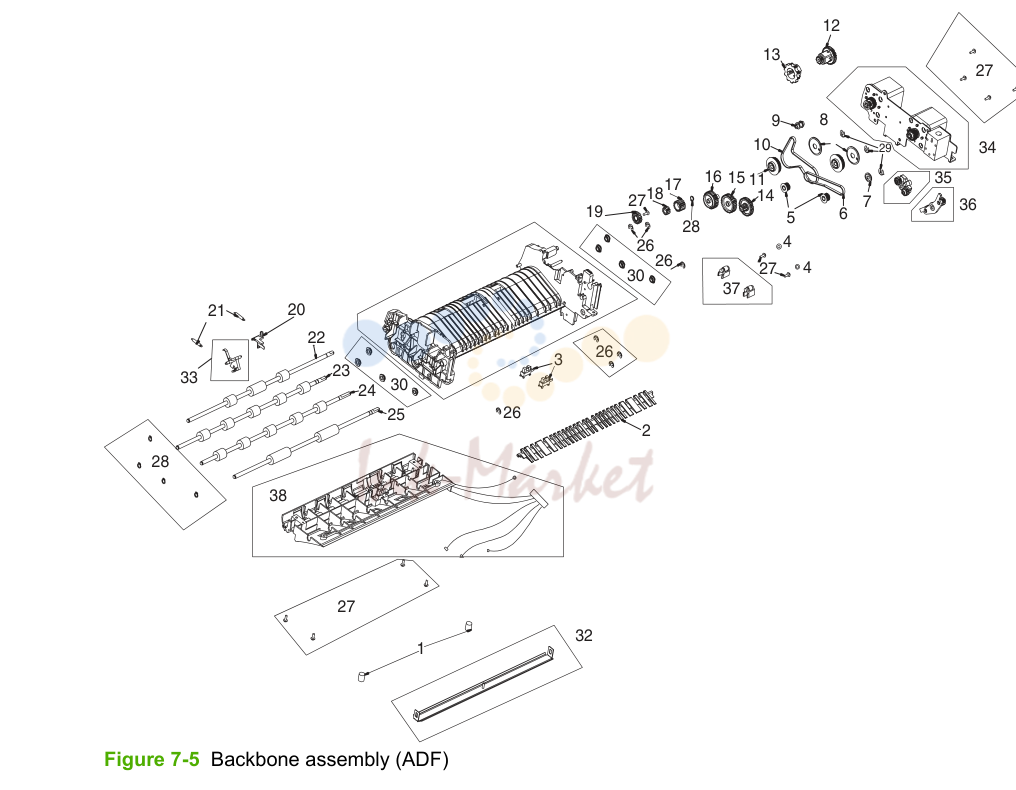 5. Backbone assembly (ADF)