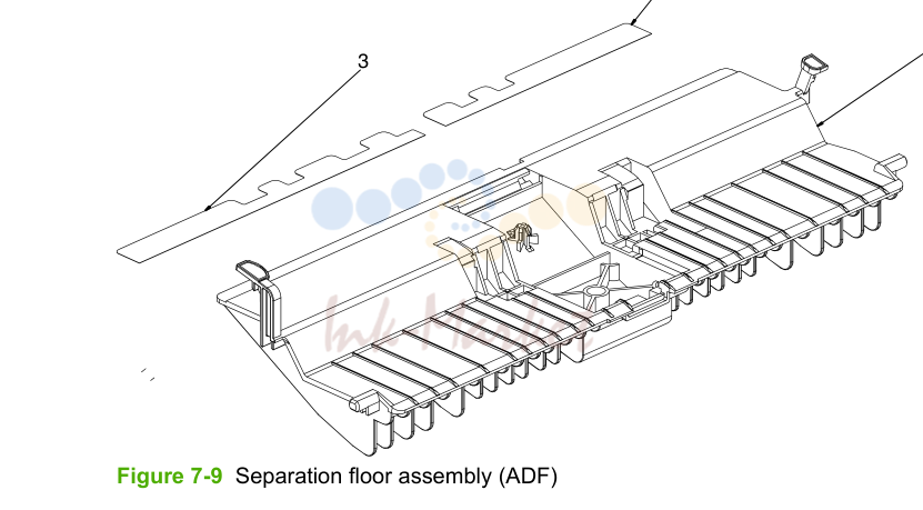 9. Separation floor assembly (ADF)