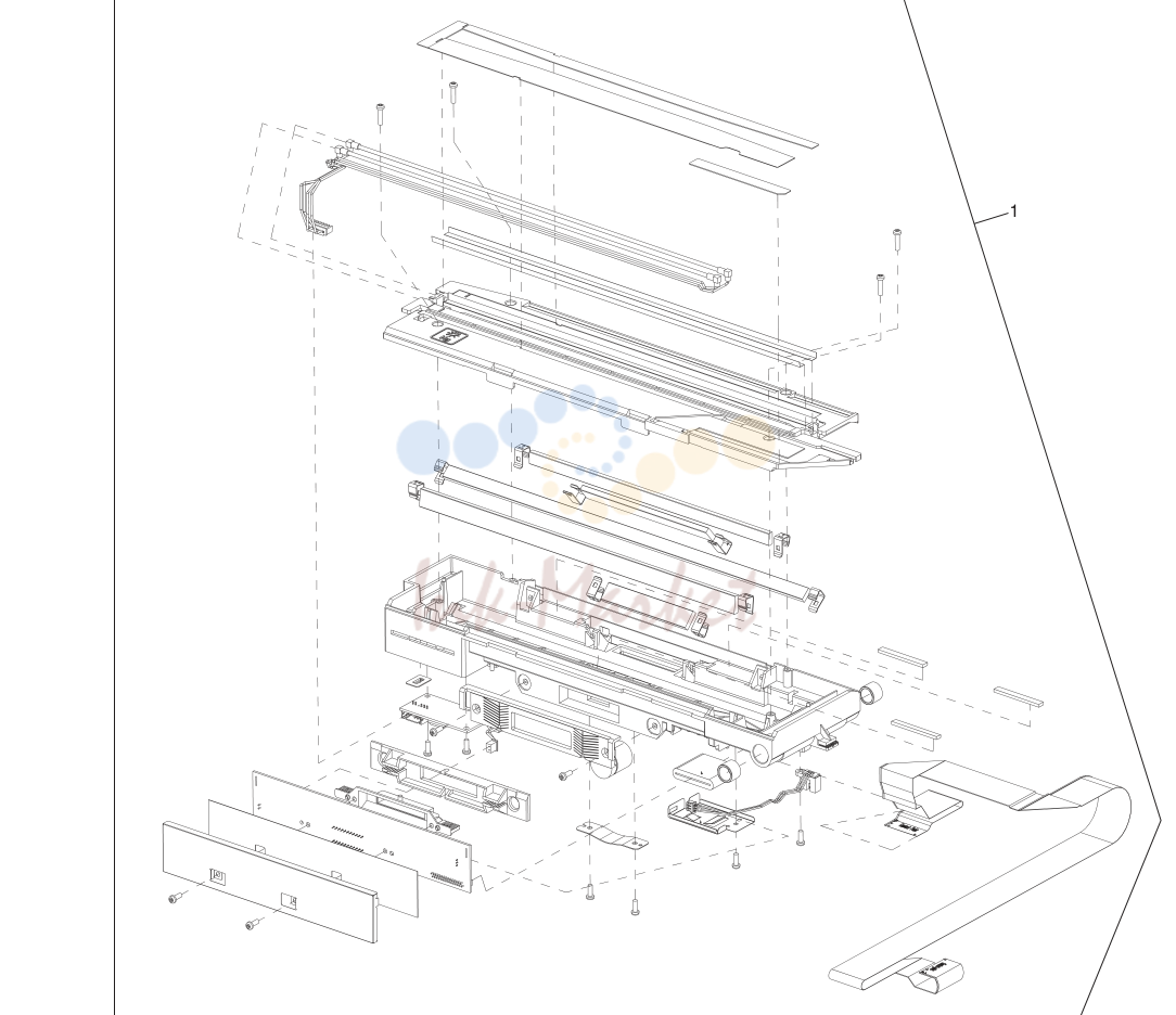 11. Carriage assembly (scanner; optical assembly)