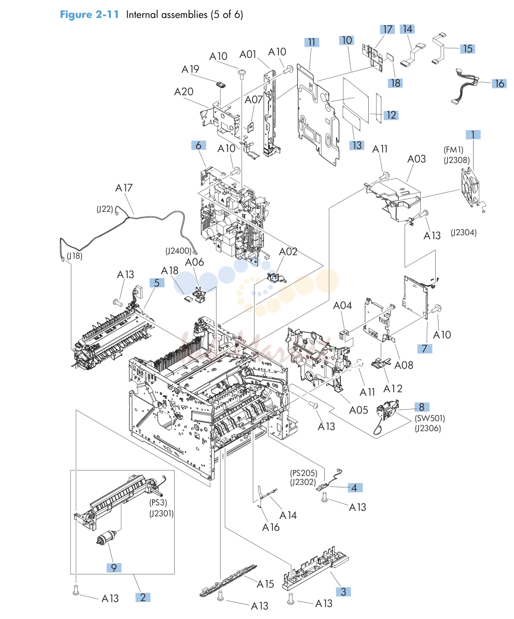 8. Internal assemblies (5 of 6)