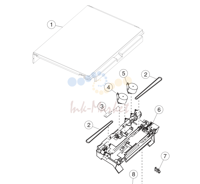 25. Assembly 26: Staple finisher option 3