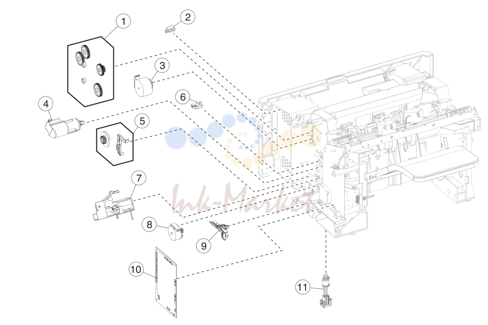 31. Assembly 32: Staple, hole punch finisher option 2