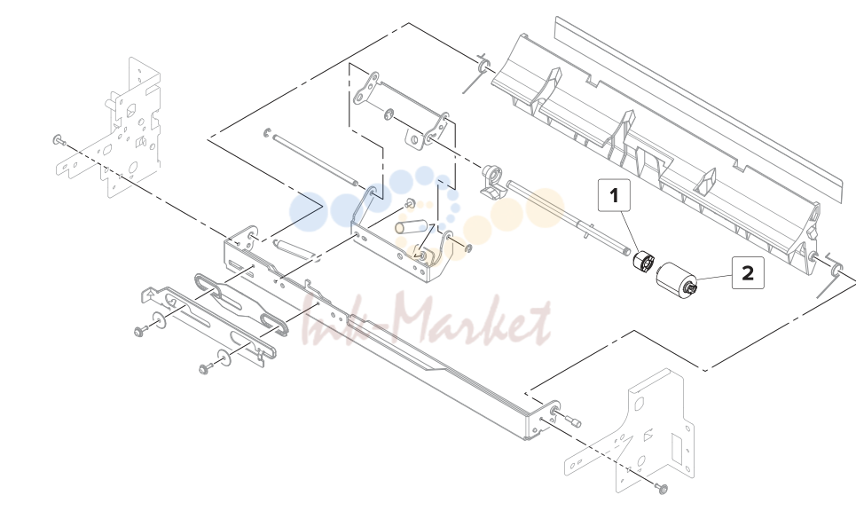 44. Assembly 50: 2 x 500 sheet tray-Paper pick 3