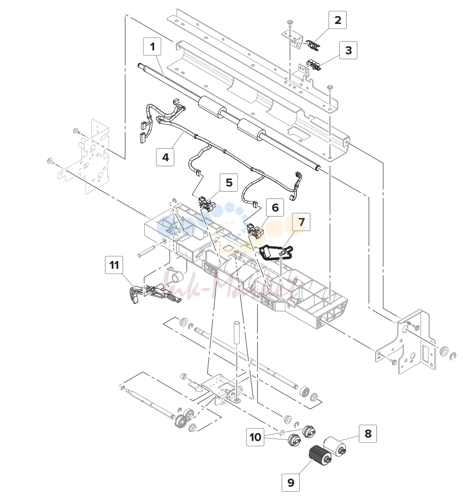 56. Assembly 69: 2500-sheet tray paper pick 2