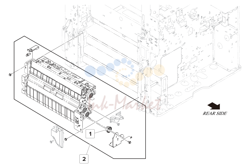 12. Assembly 13: Tray 1 and 2 transport