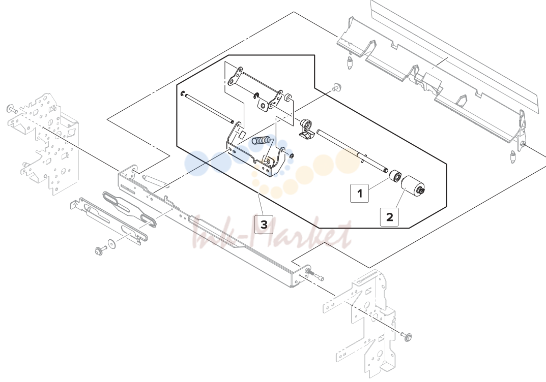 15. Assembly 17: Tray 2 separator