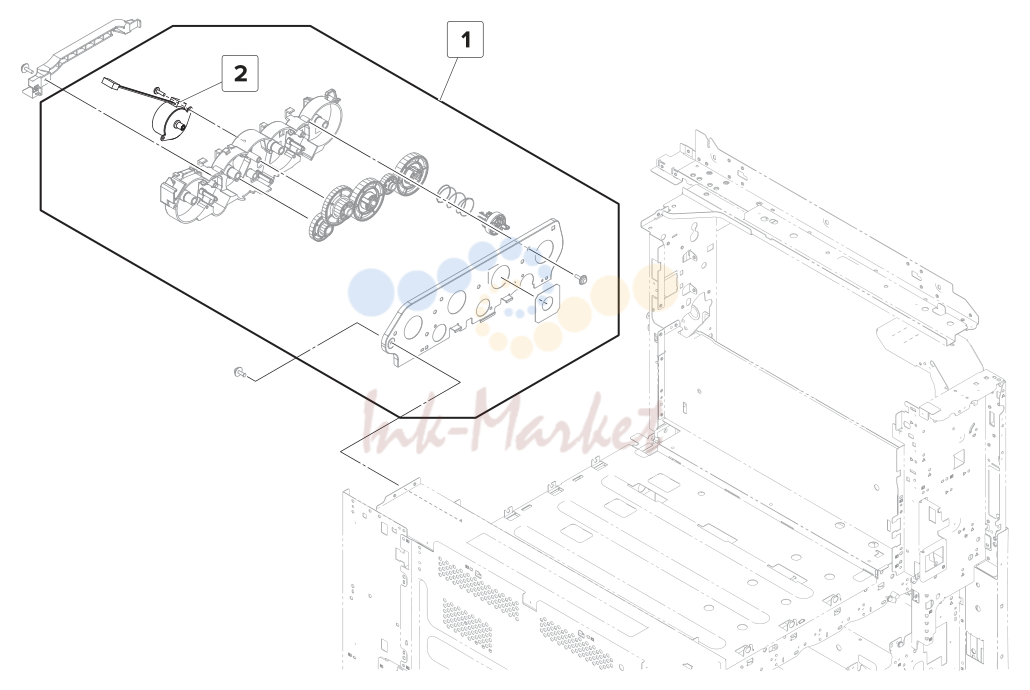 31. Assembly 35: Toner cartridge drive