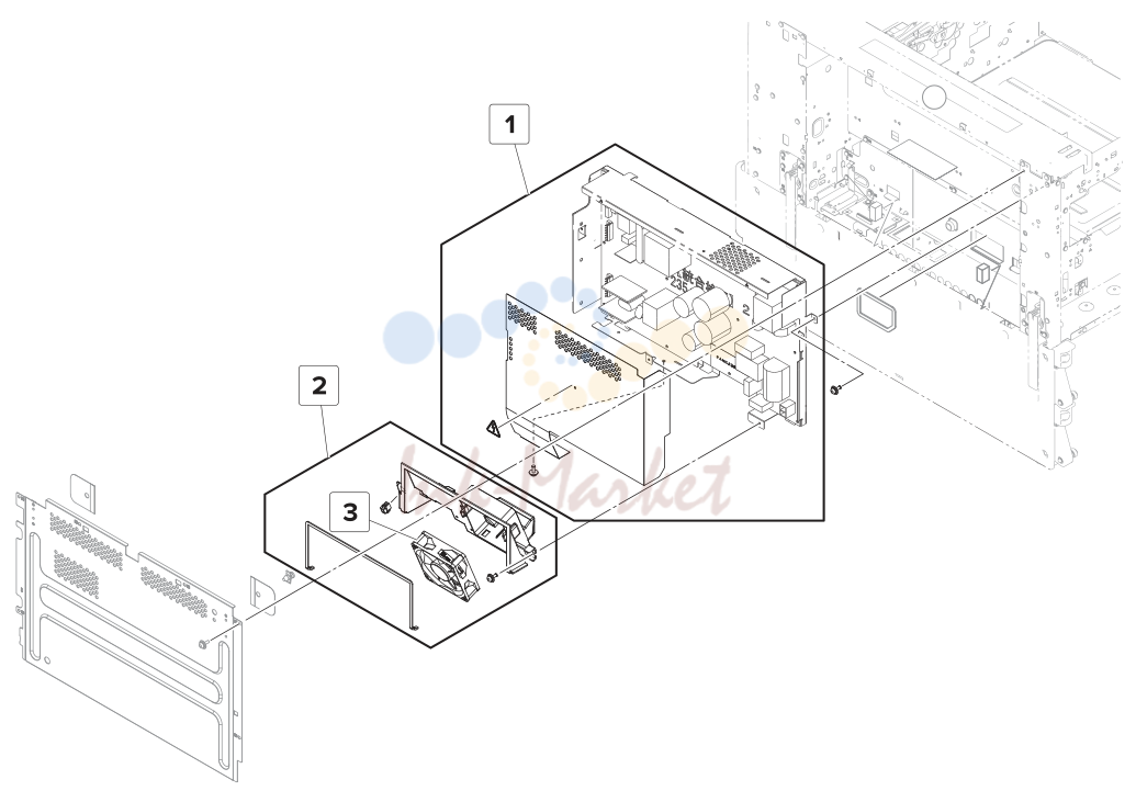 35. Assembly 40: Main power supply