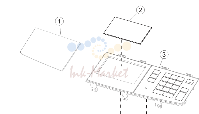 3. Assembly 3: Control panel (MX41x, MX51x)