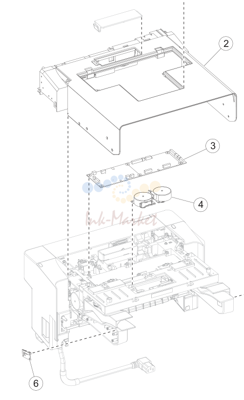8. Assembly 10: Staple finisher (top)