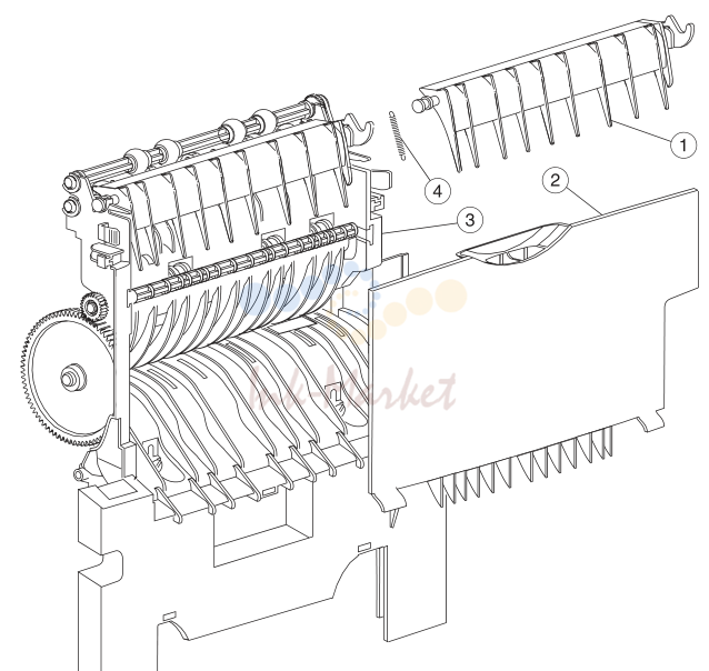 8. Assembly 7: Paper Feed - Output