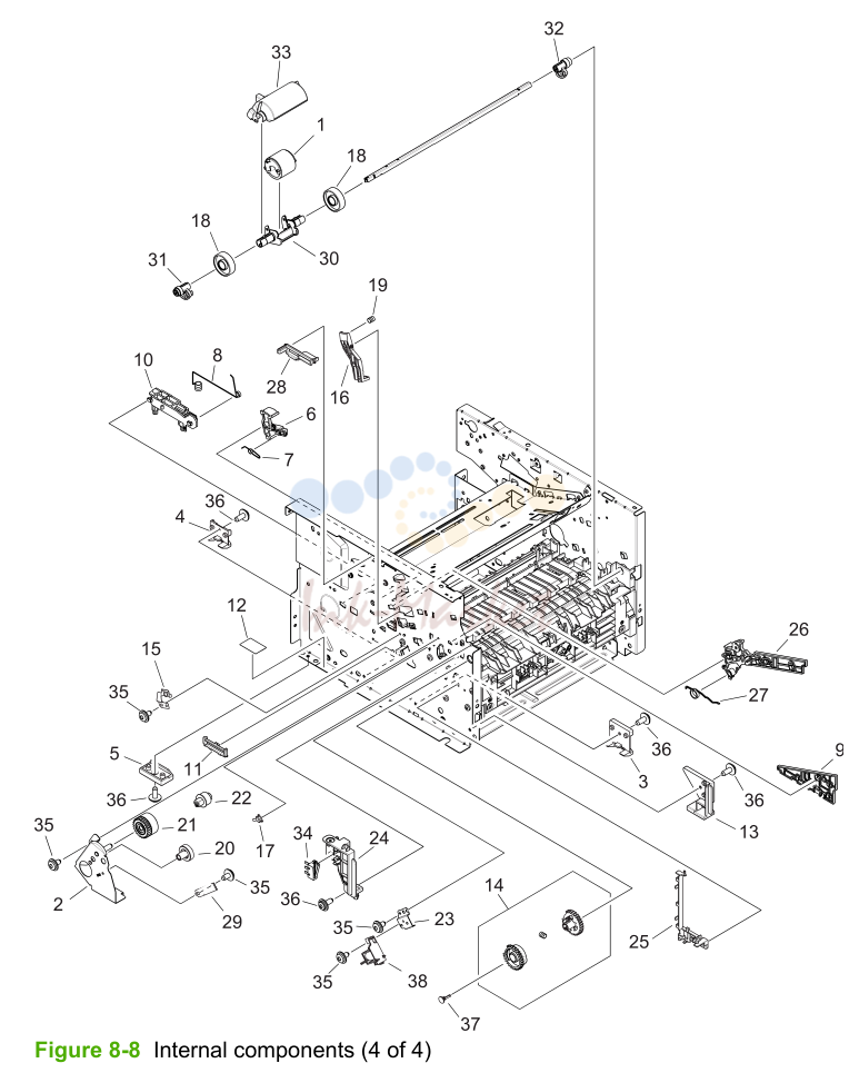 6. Figure 8-8 Internal components (4 of 4)
