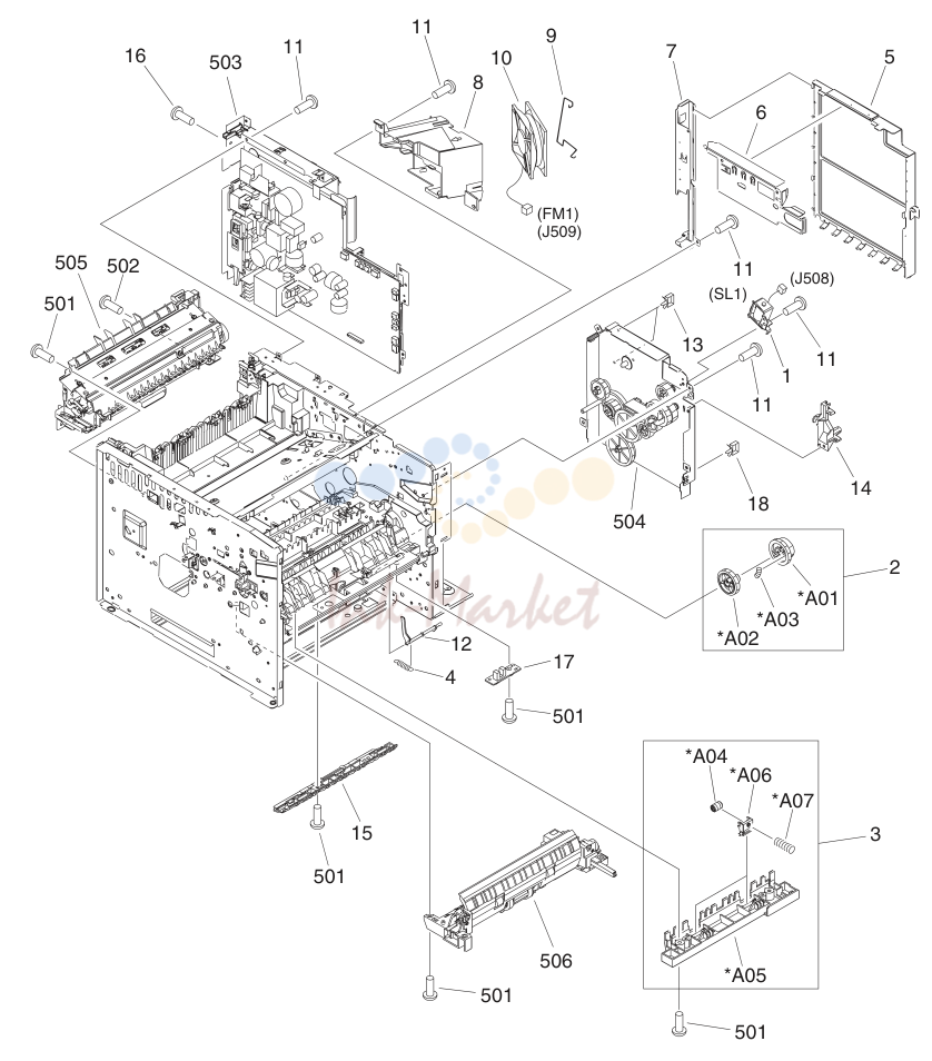 6. Figure 7-6 Internal components (5 of 6)