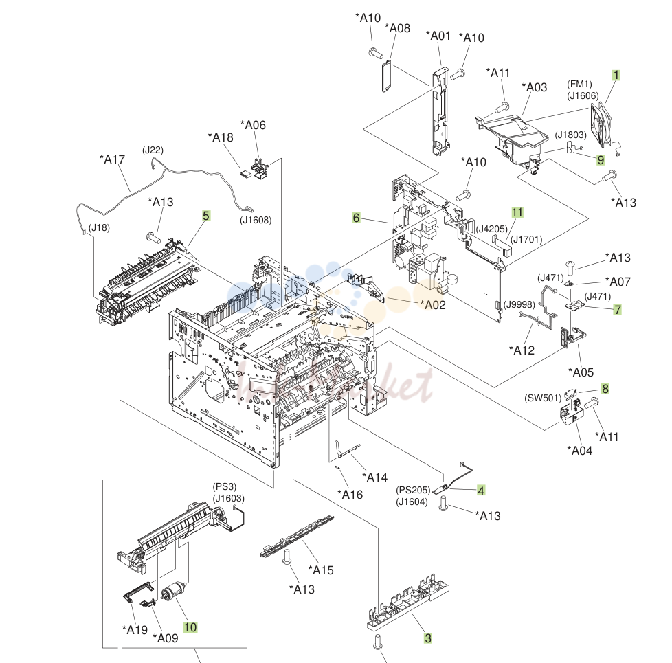 6. Internal assemblies (5 of 6)