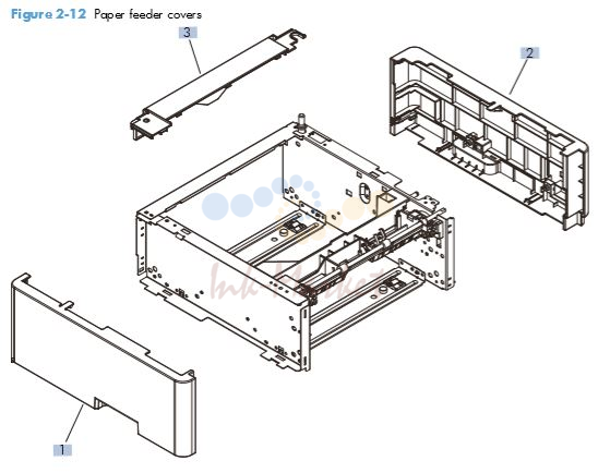 HP M401 M425 PCA Paper feeder covers printer parts diagram