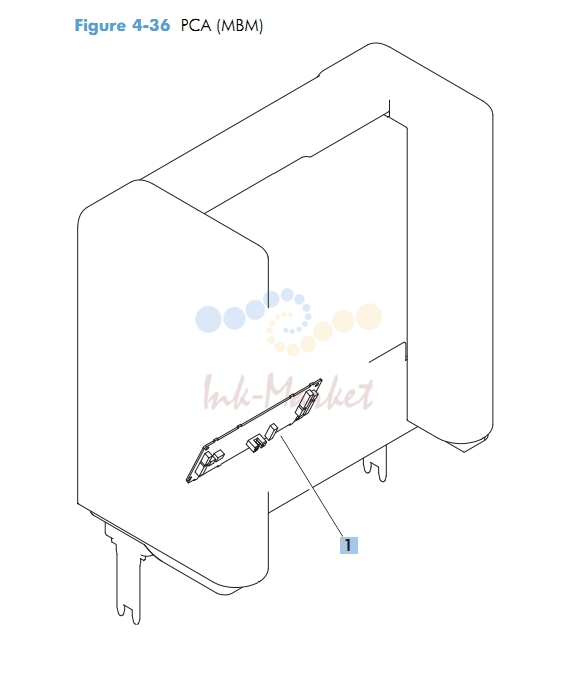 PCA MBM multi bin mailbox M601 M602 M603 HP Laser Printer Diagrams