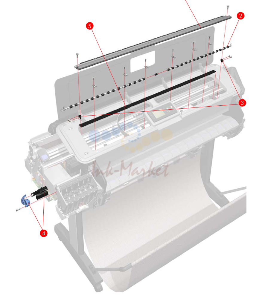 12. Parts and Diagrams - Paper Path Assemblies (Front)