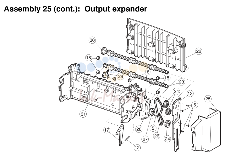 24. Assembly 25 (cont.): Output expander