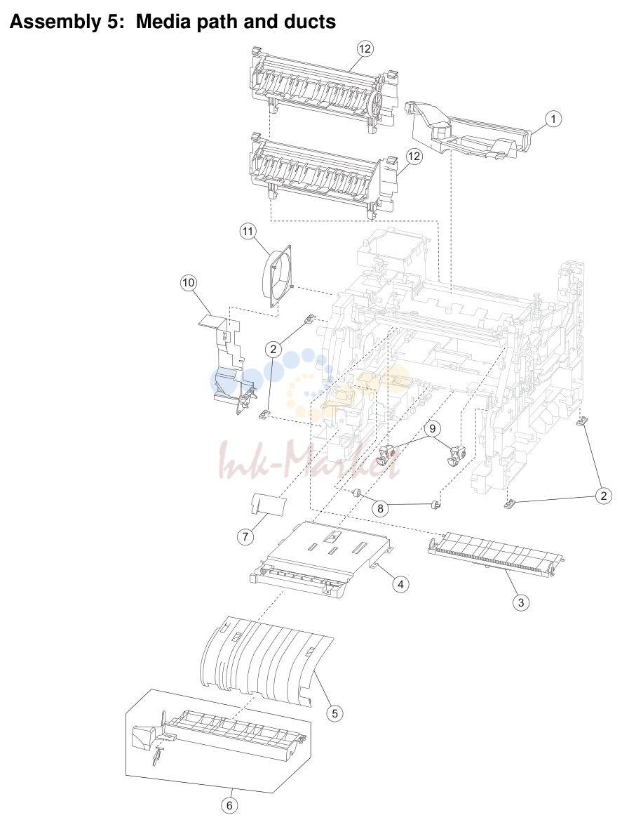 5. Assembly 5: Media path and ducts