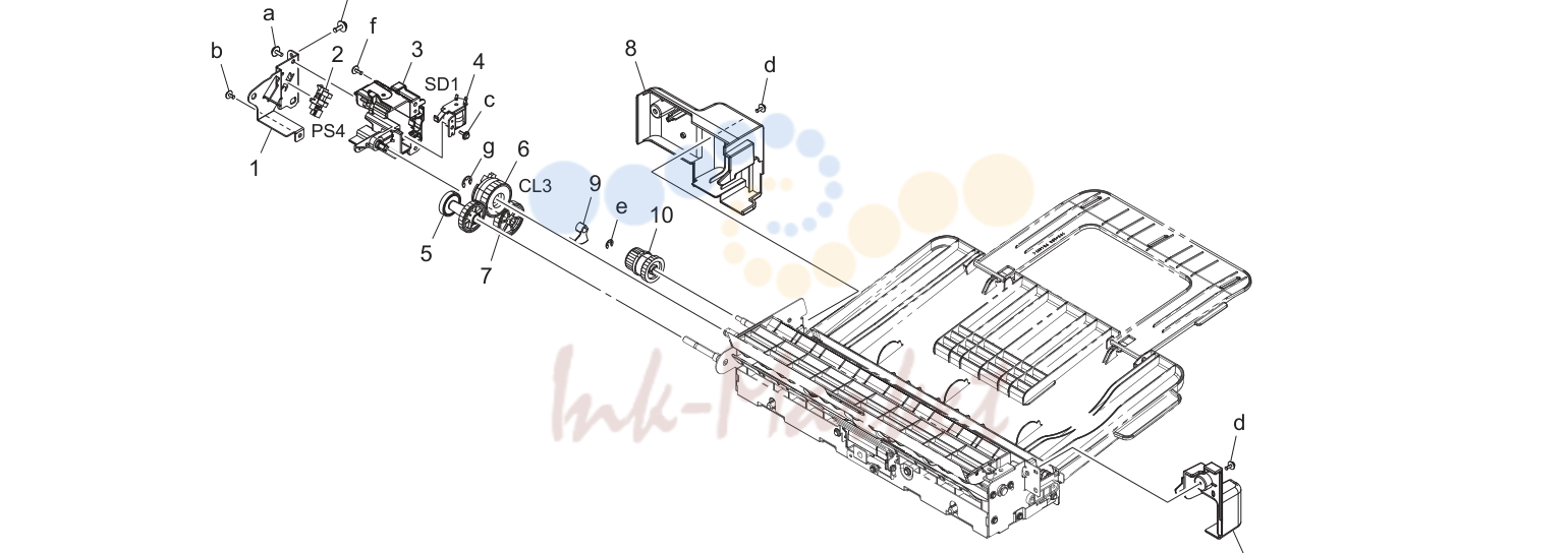 Manual feed tray (P19)
