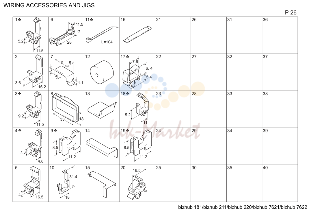 Wiring accessories and jigs