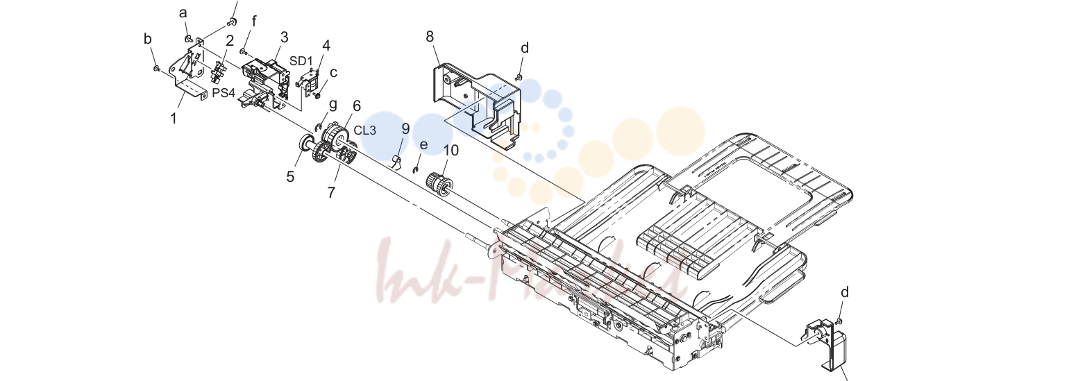 Manual feed tray (P19)
