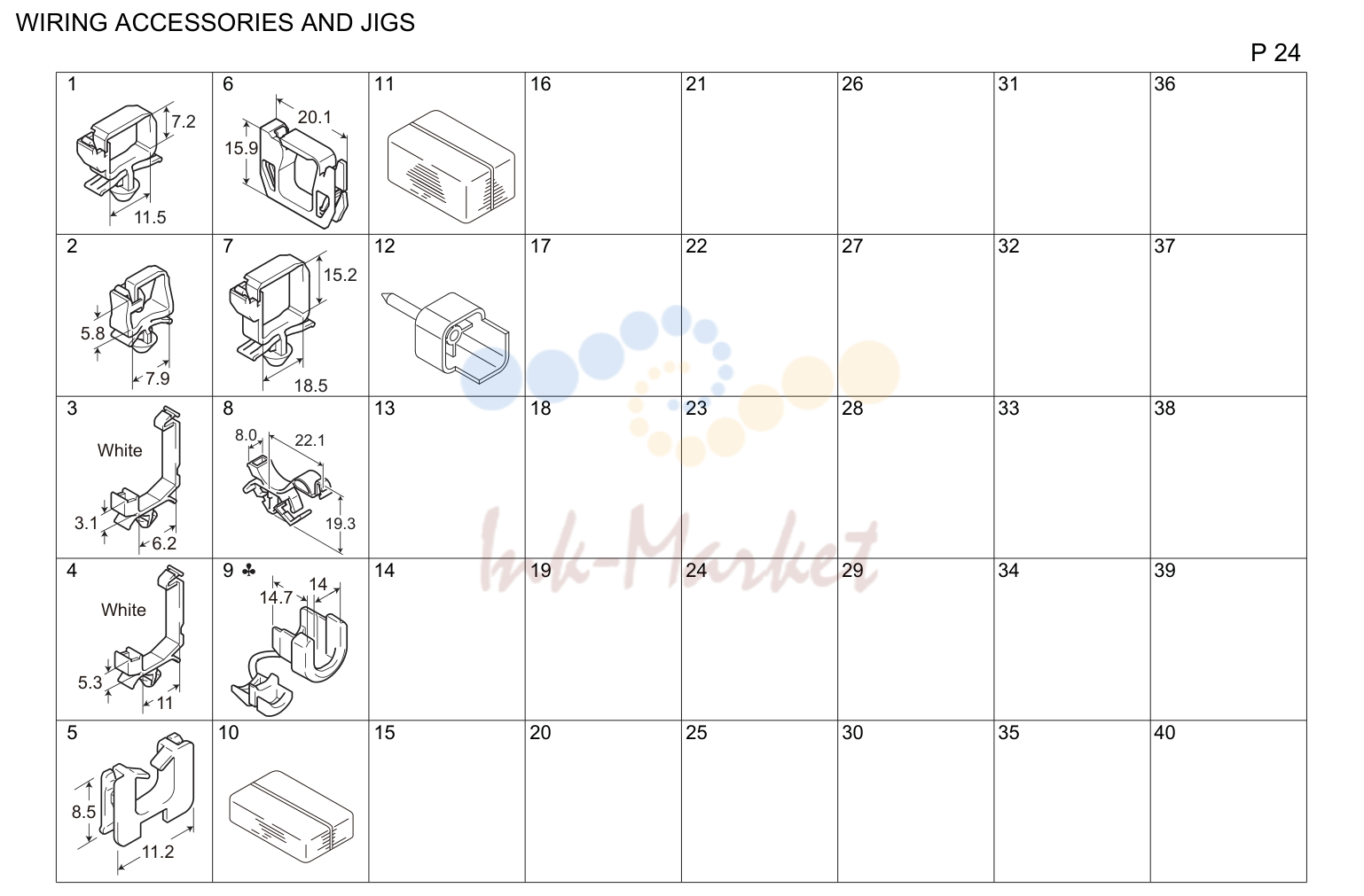 Wiring accessories and jigs