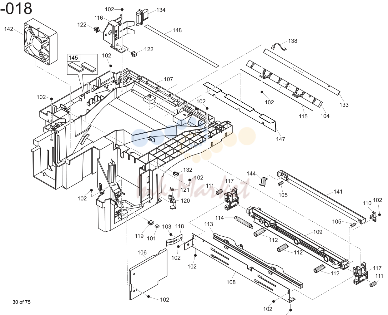 Printer chassis 2