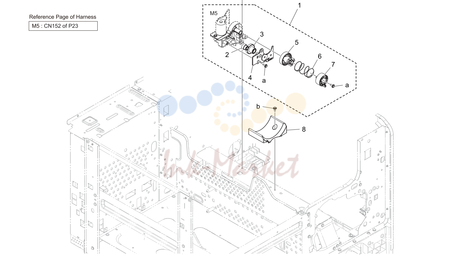 Тонер supply секция (P7)