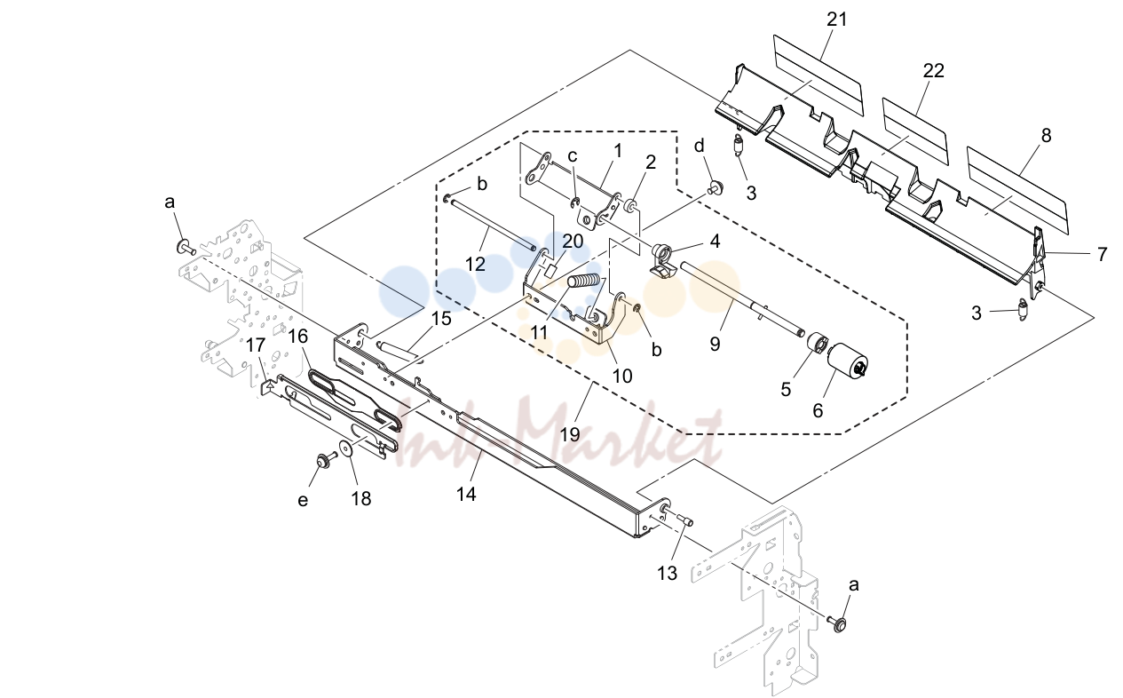 Tray 1/2 подача бумаги секция (P18)
