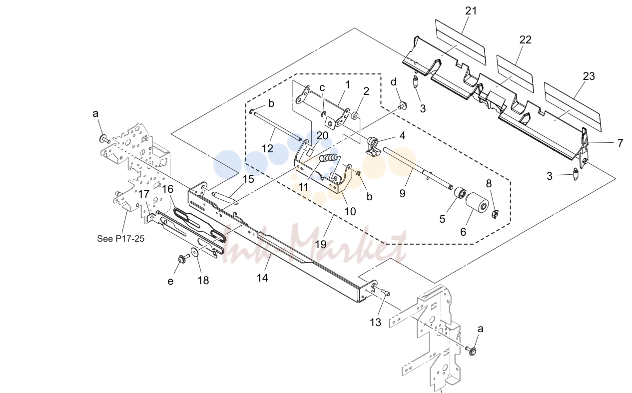 Tray 1 подача бумаги секция (P18)