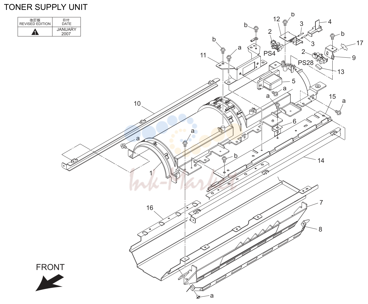 Тонер supply узел (P27)
